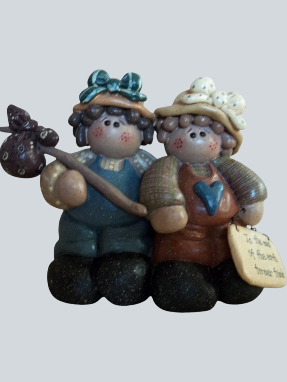 Henton "Forever Friends" Ladies Resin Statue Hobo's Sack Traveling Together T3